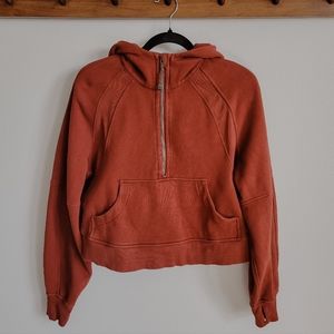 Lululemon Scuba Oversized 1/2 Zip Hoodie, Size XS/S, Date Brown